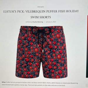 Vilebrequin Puffer Fish holiday swim shorts